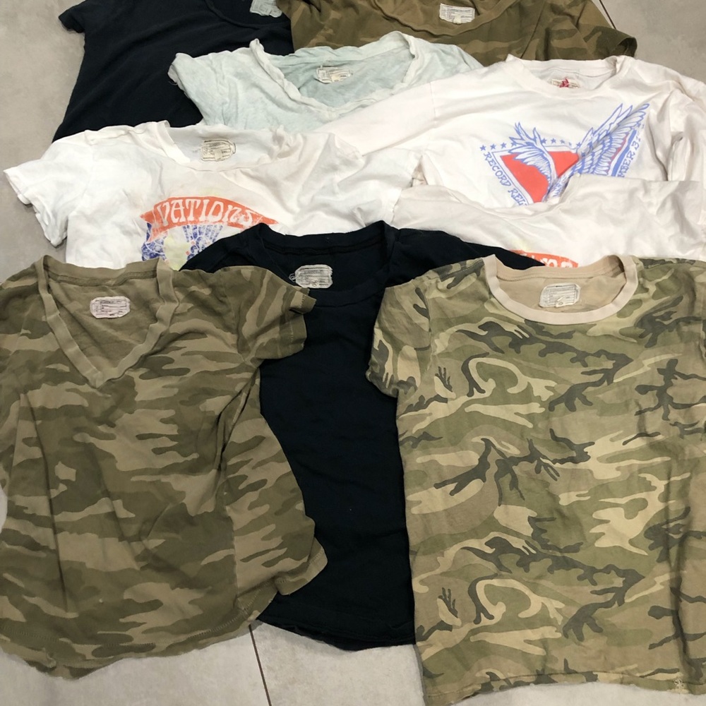 Current Elliot t.shirts 9 tees one is long sleeve